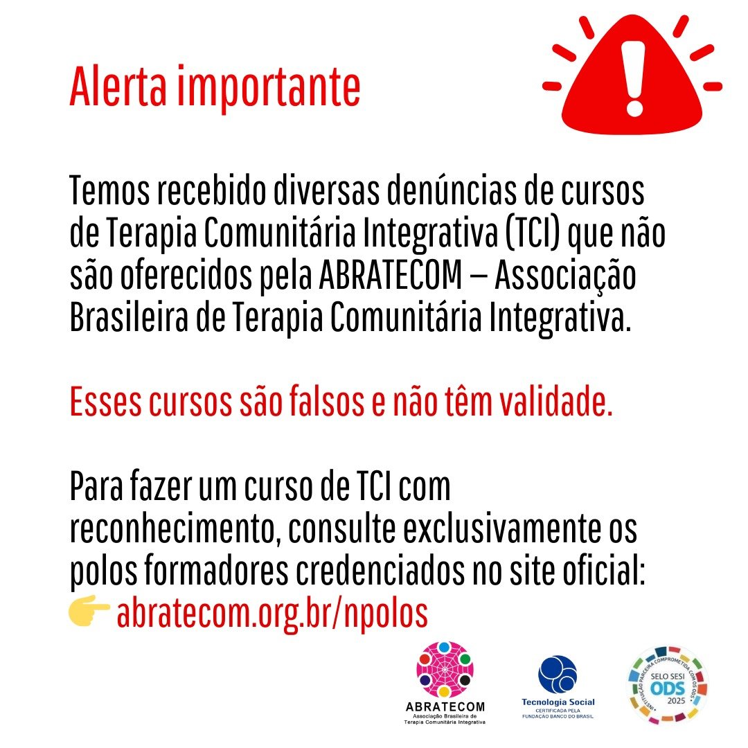 Exemplo de curso não autorizado